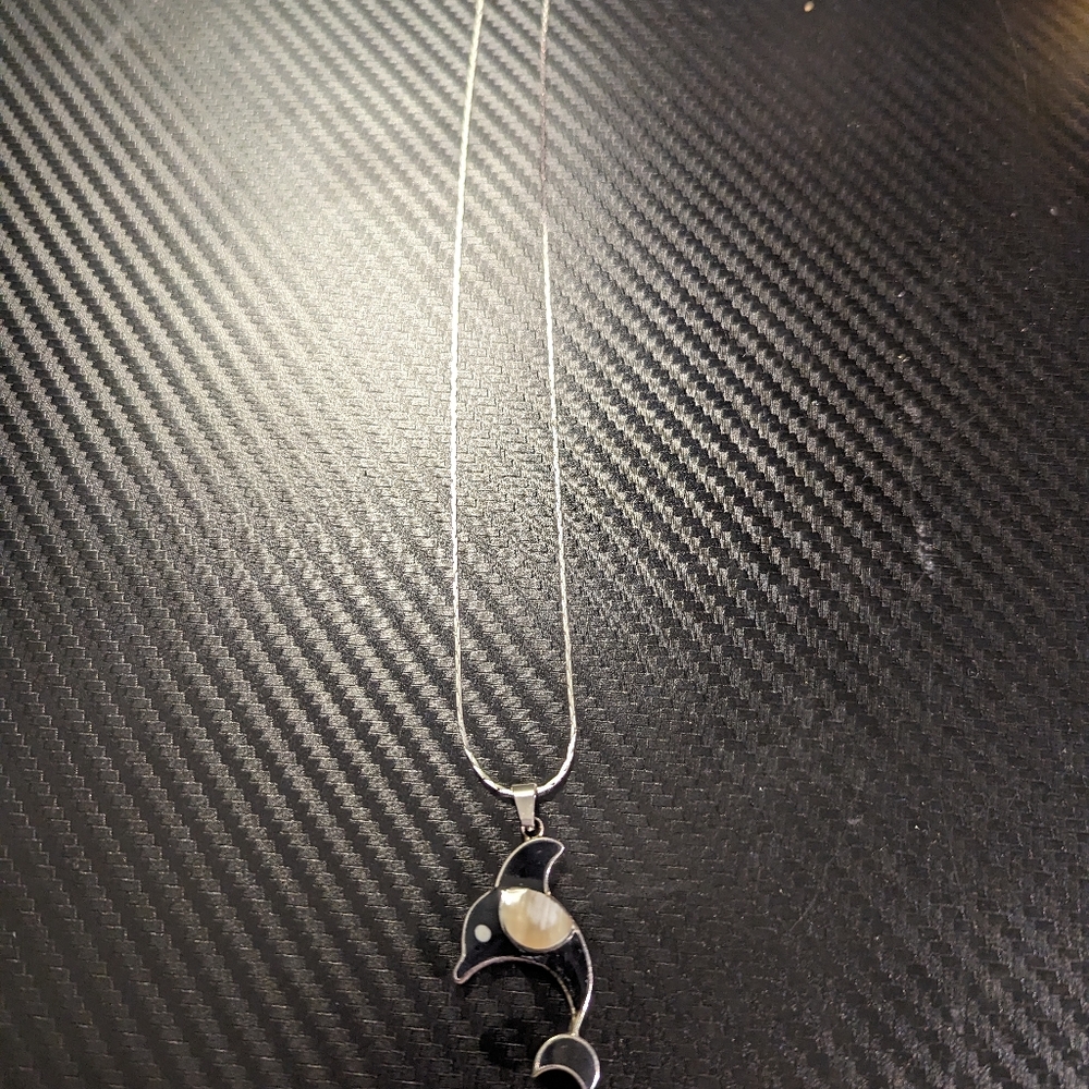 Dolphin Pendants and Chain